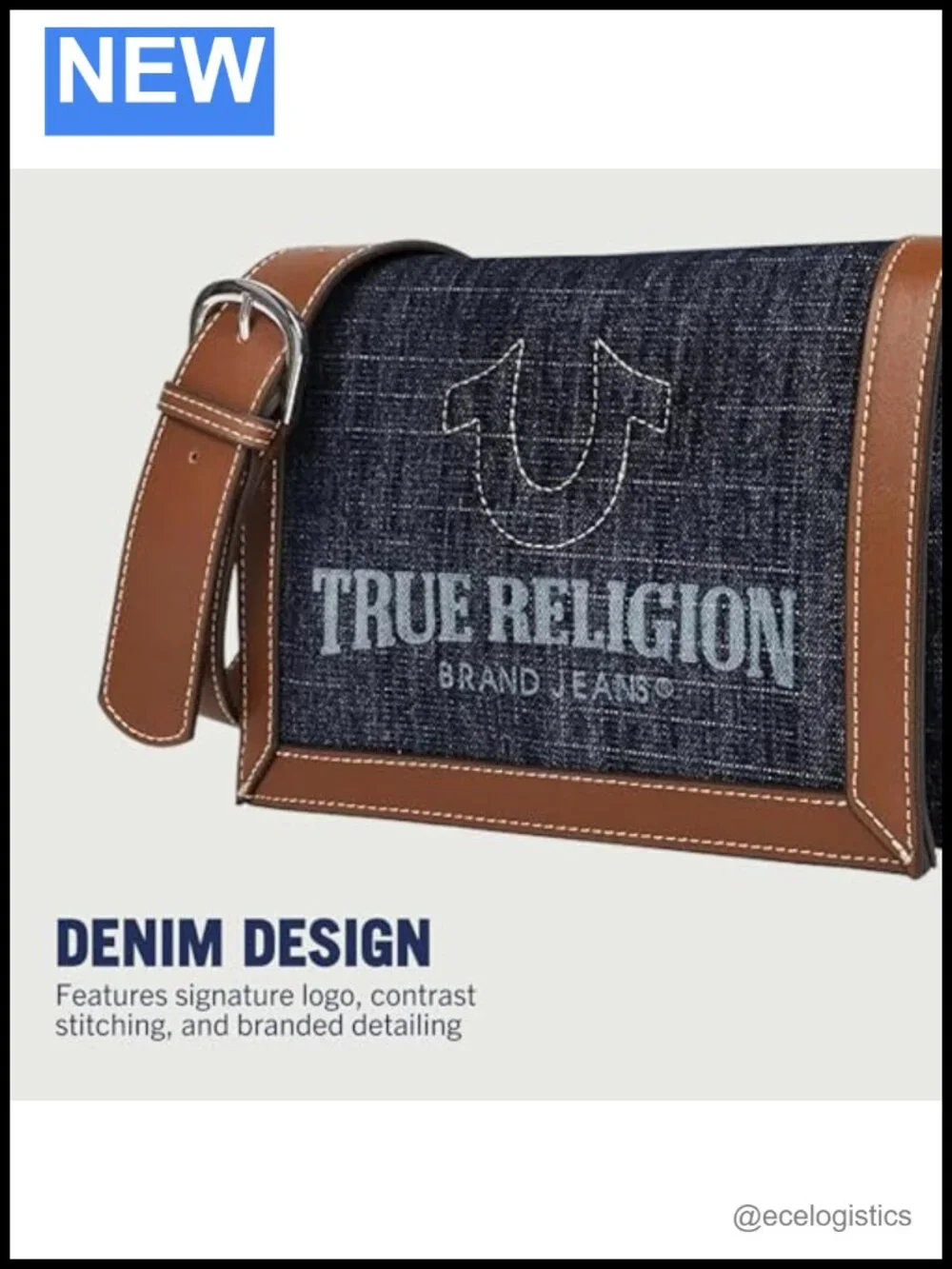 Crossbody Bag with Adjustable Strap Multi-Compartment